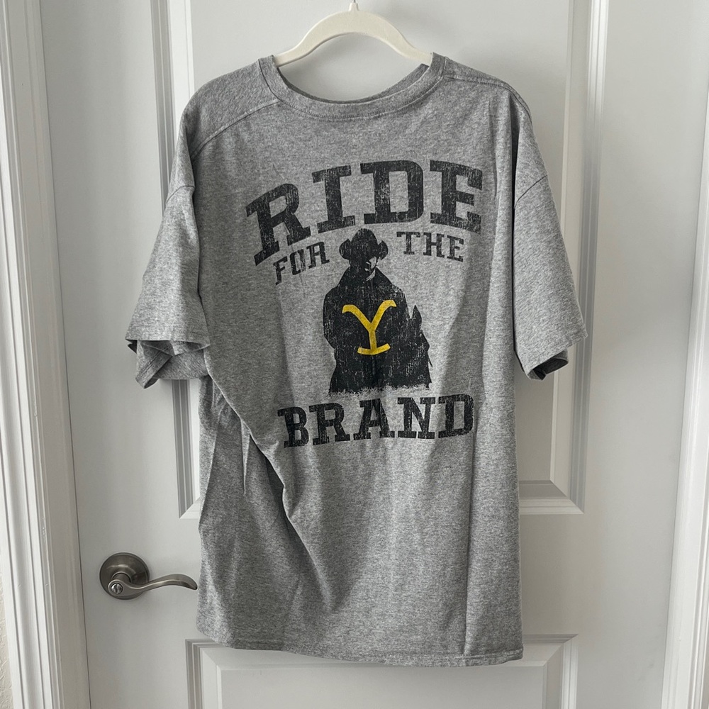 Yellowstone Ride for the Brand Gray Graphic Tee Paramount